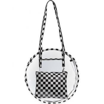 Iria Quintana Asti Bolso de hombro Mujer Material PVC Piel Sintética PU Estampado