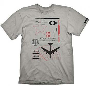 Camiseta de Manga Corta Call of Duty Cold War Radar Gris Talla XL