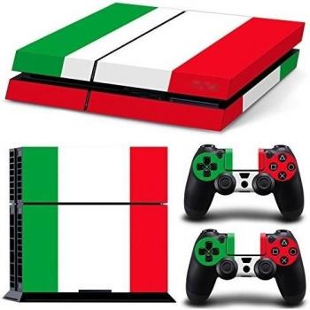 GameCheers PS4 Console and DualShock 4 Controller Skin Pegatina Calcomania Sticker - Italy Flag Italia - PlayStation 4 Vinyl