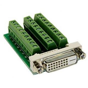 Adaptador de Cable DVI 27p Exsys EX-49050 (0.16 m, Femmina/Femmina, Verde, Plata, RoHS)