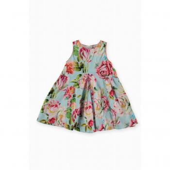 Vestido de niña con estampado de flores
