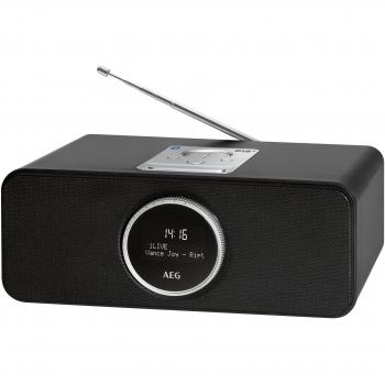 AEG SR 4372 - Radio (Pantalla LCD, Dab+, Bluetooth, Puerto USB, Entrada Auxiliar de 3.5 mm), Negro (Importado)