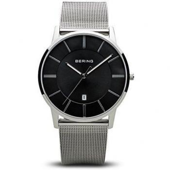 Bering Classic Men's Quartz Watch with Stainless Steel and Sapphire Glass - 5 ATM Water Resistant