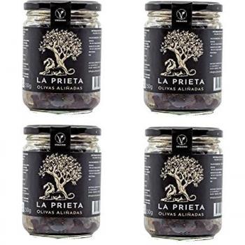 Aceitunas Prietas Negras Deshidratadas Kalamata Española 100% Natural Ideal para Aperitivos Veganos Aceituna Aliñada Rica en Fibra
