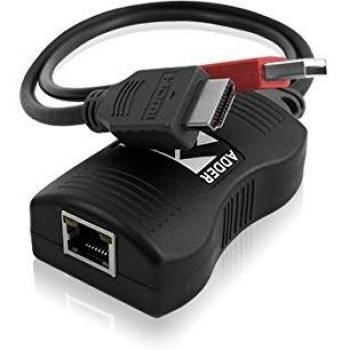 Transmisor y receptor AV Adder ALDV100P, 5V, HDMI, compacto y ligero (63 x 21 x 30 mm, 250g)