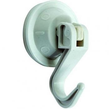 BRINOX Colgador articulado con Ventosa, Blanco, Ø 44 mm