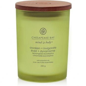Chesapeake Bay Mind & Body Awaken & Invigorate Candle - Lemongrass Eucalyptus 250g