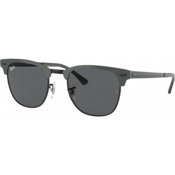 Ray-Ban Clubmaster Metal RB3716 9256/B1 51-21 Grey on Black Sunglasses