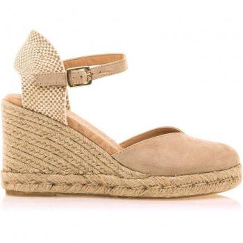 Sandalias Mustang mujer MTNG 51987 con cuña color beige