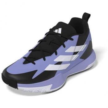 Zapatillas de Baloncesto Medias adidas Cross Em Up Select para Niños, Color Negro y Azul, Talla 38.5-39.5 EU