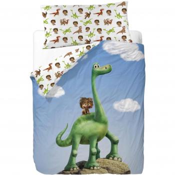Disney Good Dinosaur Mountain - Funda nordica 3 piezas para cama de 90 cm