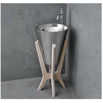 Lavabo Columna de Sobreponer PEDRAZA 400x450mm Gris Plata