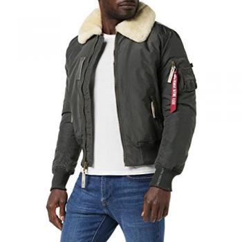Alpha Industries Injector III Men's Bomber Jacket Grey/Black 3XL