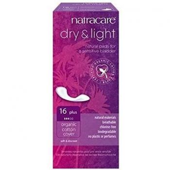 Natracare Organic Dry & Light Incontinence Pads Plus 16 pcs
