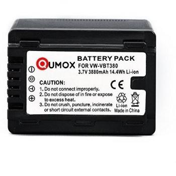 QUMOX VW-VBT380 3880 mAh 3.7V batería para Panasonic V180 V210 V250 V550