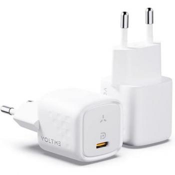 Cargador Voltme Revo 30 Duo GaN III PD 3.0 USB-C + USB 30W Blanco