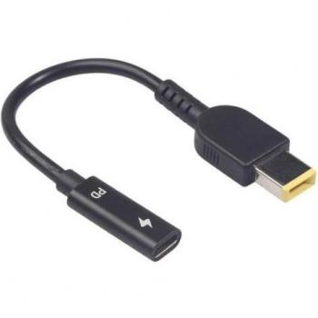 Adaptador USB-C Hembra a Square Macho 65W de 15cm