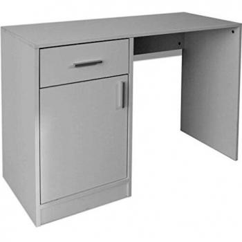 vidaXL Escritorio con Cajón y Armario Aglomerado Blanco Mesa Oficina Ordenador