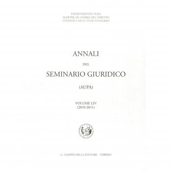 Anales del Seminario Jurídico (2010-2011) Volumen 54