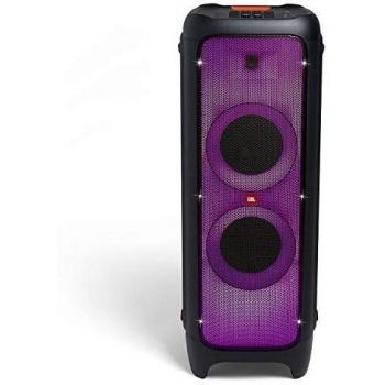 JBL PartyBox 1000 - Altavoz inalámbrico portátil con Bluetooth, parlantes de ruedas con efectos de luces, con entrada para guitarra o micrófono, negro