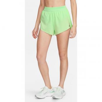 Nike - Short de mujer AeroSwift Dri-FIT ADV, pantalón corto de running de talle medio de 10 cm con malla interior, color verde, tamaño XS (EU 32-34)