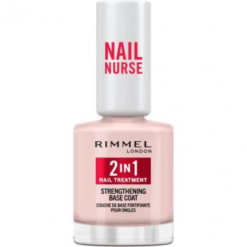 Gel Base de Uñas Rimmel London Nail Nurse In 12 ml 2 en 1 Tratamiento Fortificante