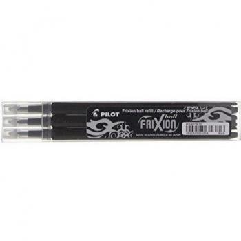 Pilot - Set De 3 Recambios Frixion Ball - Negro - Punto Medio