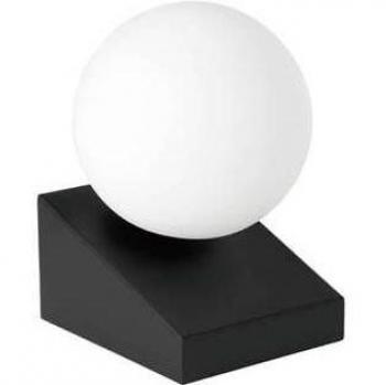 Lámpara de mesa Bilbana, 1 luz E14, acero negro, bombilla intercambiable