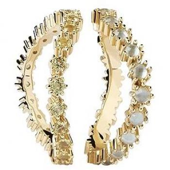 Anillo de Mujer PdPaola Kara Plata Baño de Oro AN01-640