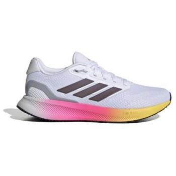 ADIDAS RUNFALCON 5 W Zapatillas de running mujer Blanco/Marrón/Fucsia, talla 37 1/3 EU, diseño FTWR White/Aurora Met./Core Black