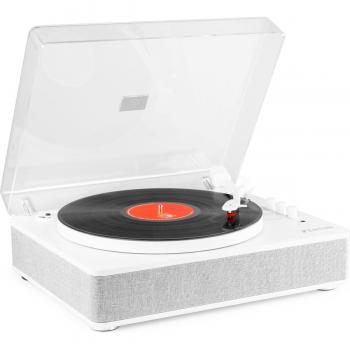Giradiscos Retro Bluetooth Fenton RP162W con Altavoces Integrados (Blanco)