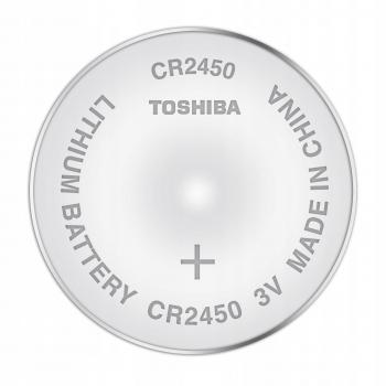 Pilas de botón de litio TOSHIBA CR2450 de 3V - Blister con 5 pilas