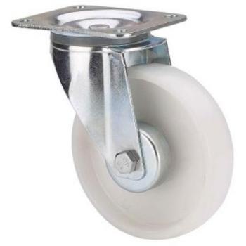 Rueda giratoria de poliamix blanco 160mm TW0199 hasta 200kg