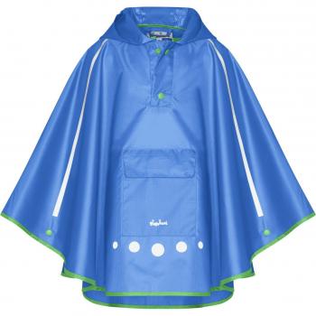 Playshoes Foldable Blue Rain Poncho for Kids, Size M