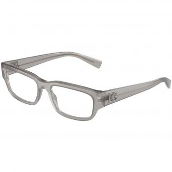 Dolce & Gabbana DG3381 3421 Gafas Recetadas para Hombre Grises, Armazones para Hombre Grises, 55 Lentes Recetados Para Hombre Grises