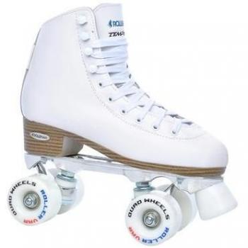 TEMPISH Classic Patines Dos Filas con 4 Ruedas, Niñas, Blanco, 40