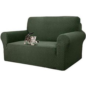 MAXIJIN, Las más Nuevas Fundas de sofá Jacquard de 2 plazas, Fundas Antideslizantes para el Asiento del Amor del Perro, Fundas Protectoras