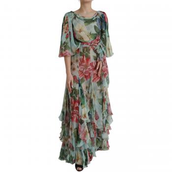 Dolce & Gabbana Floral Print Silk Maxi Dress - IT38 | XS