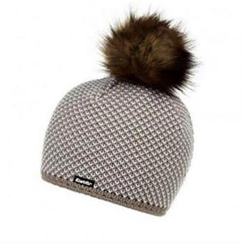 Gorro Eisbar Sanja Lux MU Marrón - Gorro de lana, diseño elegante, tejido suave, forro interior cálido, ajuste cómodo, color marrón