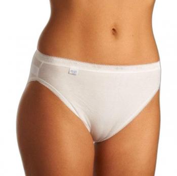 Sloggi Basic+ Women's Cotton Tai Briefs - White - Size 5XL