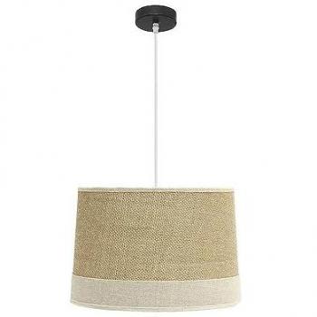 Lámpara Colgante Moderno Tietar 1xe27 Saco Beige 40x40 cm