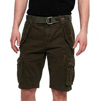 Superdry Hombre Bermudas Cargo Core Heavy Verde Arbóreo 38
