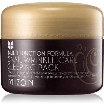 MIZON Snail Line Snail Wrinkle Care Sleeping Pack - Mascarilla Facial Regeneradora con Extracto de Baba de Caracol, 80 ml, 2.7 FL oz, Nutritiva, Anti-arrugas, E