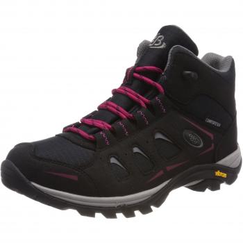Botas de Senderismo Altas Brütting Mount Frakes para Hombre y Mujer - Color Negro/Pink - Talla 36