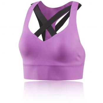 Reebok Rc Bonded Sujetador Deportivo, Mujer, Morado