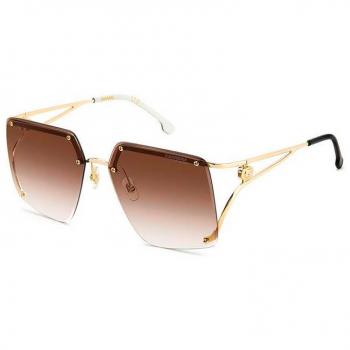 Carrera Women's Sunglasses 3041/S - Brown Gold with Brown Shaded Lenses, 60 MM