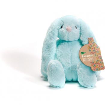 Conejo verde de peluche sostenible 30 cm