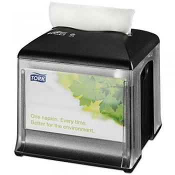 Tork Xpressnap Snack 272808 Dispensador de servilletas/Ideal para restaurantes de servicio limitado/Sistema N10 / Color negro