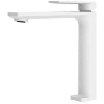 Grifo Monomando de Bidé Blanco Mate Fiyi Imex BDF016-2BL - Mezclador para Agua Fría y Caliente, Grifería Baño Clásico