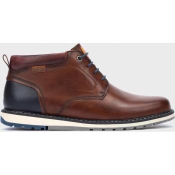 Pikolinos bota de piel Berna M8J-8181 para hombre, botines de piel con cordones y plantilla extraíble